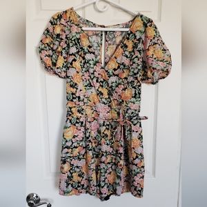 American Eagle Floral Romper